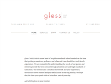 Tablet Screenshot of glossnailbar.com